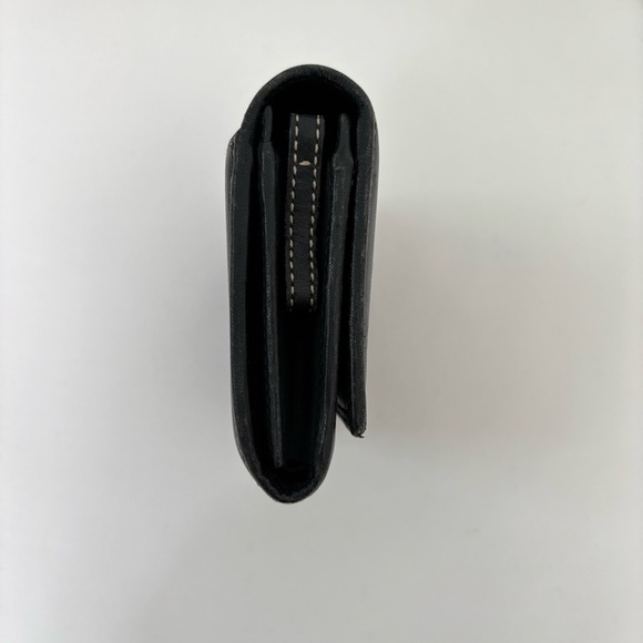 Coach Black Leather Wallet Bi Fold Coin Card Vintage Y2K - Picture 3 of 6